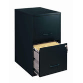 Black Metal 2-Drawer Vertical File Cabinet USA